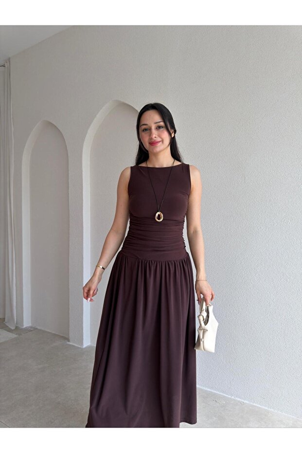 Goblin Midi Dress 5504 - Bitter Brown