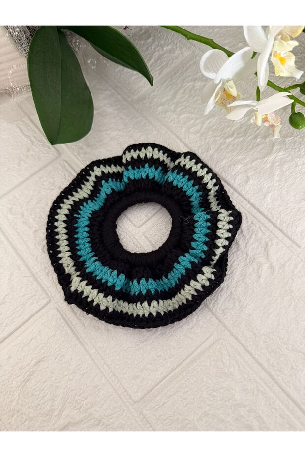 Handmade Knitted Hair Clip - Elastic Hair Clip - Scrunchie