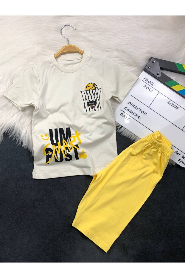Boys' Summer Top and Bottom Set with Shorts