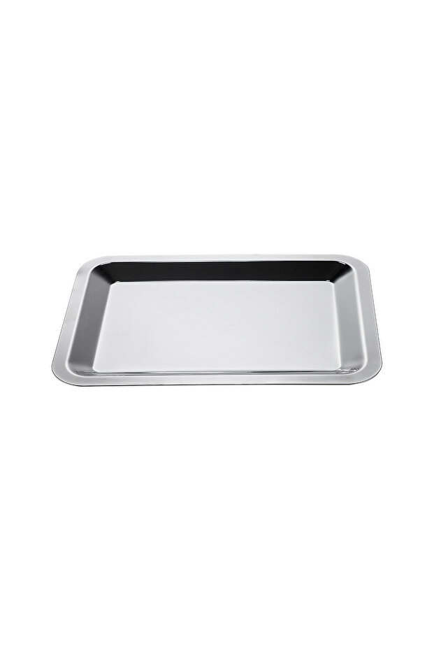 Keyif Metal Rectangular Tray Silver