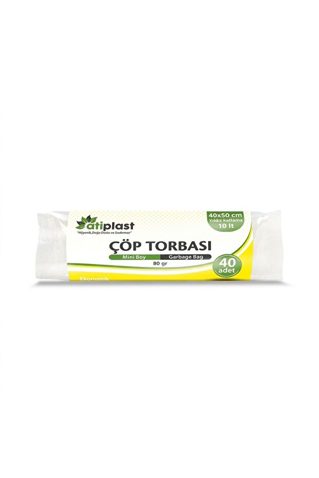 Çöp Torbası Mini Şeffaf 80gr 45X50 40lı
