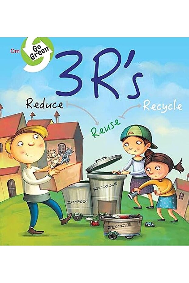 Om Picture Flat - 3 R's Reduce - Reuse - Recycle