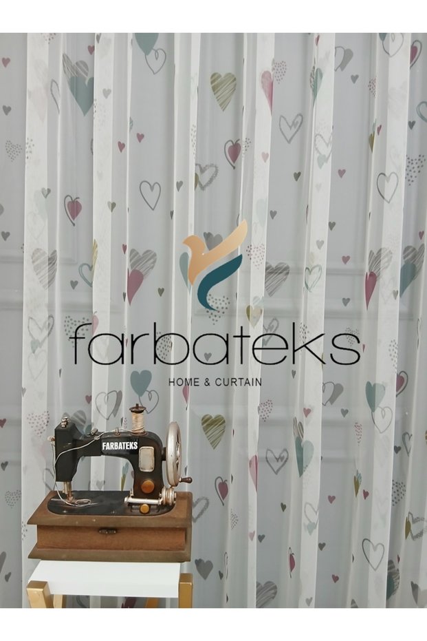 Children's Room Colorful Covered Colorful Girl's Room Tulle Curtain 2 Layers Pleated