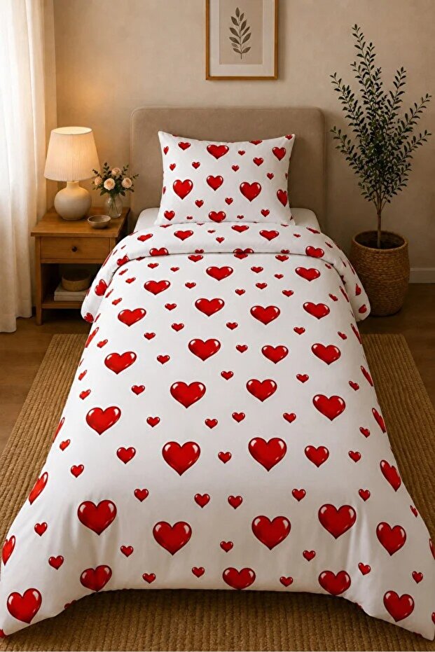 Softline Series | Single Duvet Cover Set 160X220 cm Cotton Ranforce