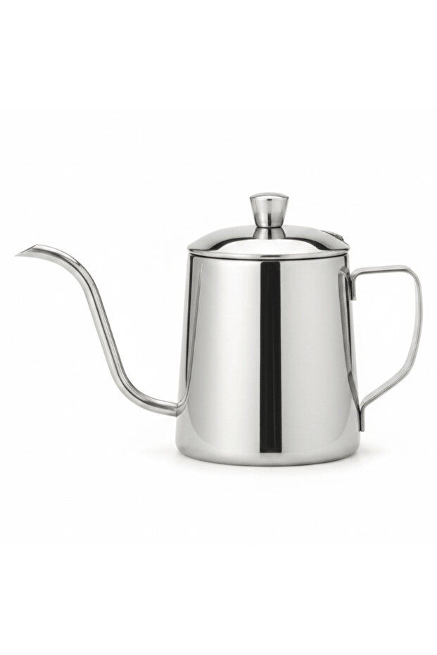 Stainless Steel Gooseneck Pour-Over Coffee Kettle | Mirror-Polished | 10 cm