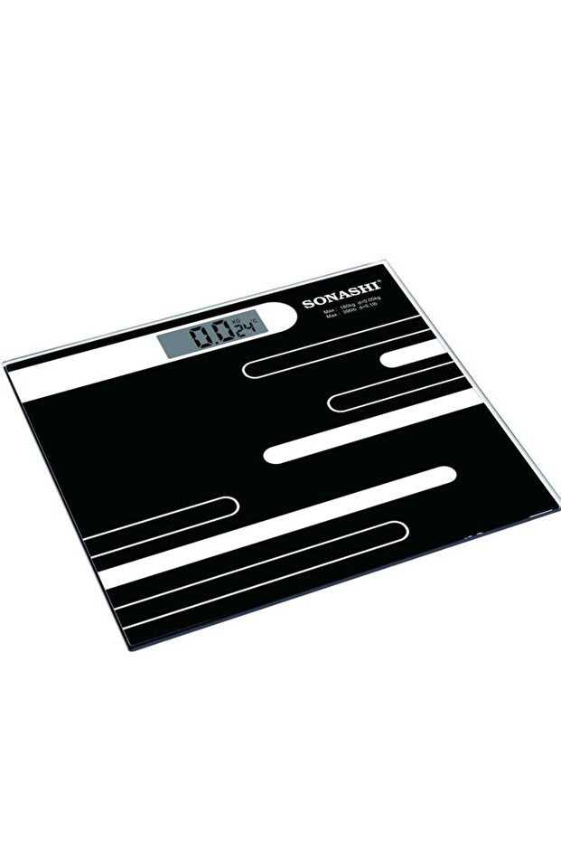 SSC-2215N Personal Digital Electronic Body Weight Scale [Black]