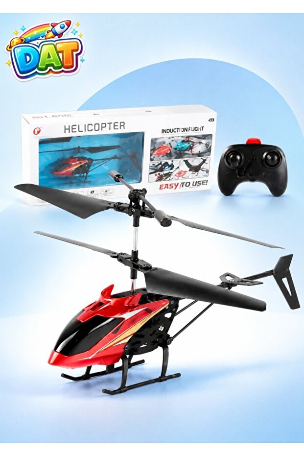RC Remote Control Helicopter with Induction Flight Technology & Easy-Grip Controller – Indoor Outdoor Flying Toy for Kids