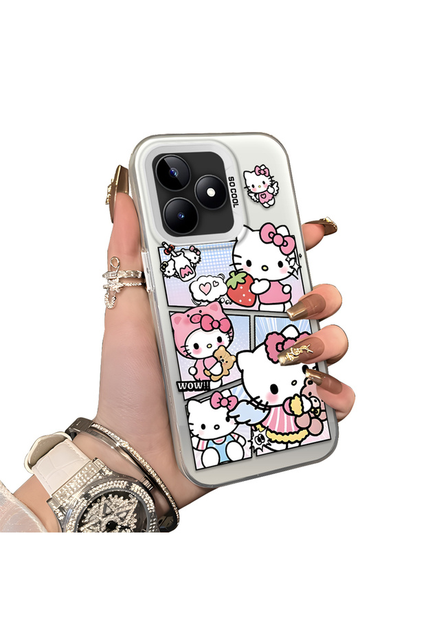 Realme Note 50 Compatible Stylish Cartoon Printed Shockproof Case