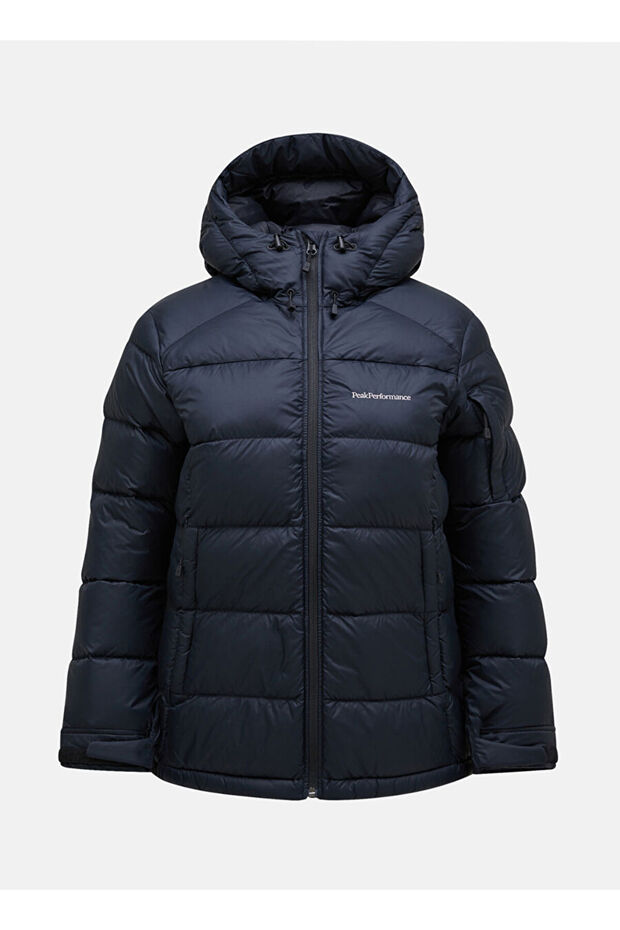 Black Women's Hood Collar Coat g 79632030 _W Frost down Jacket