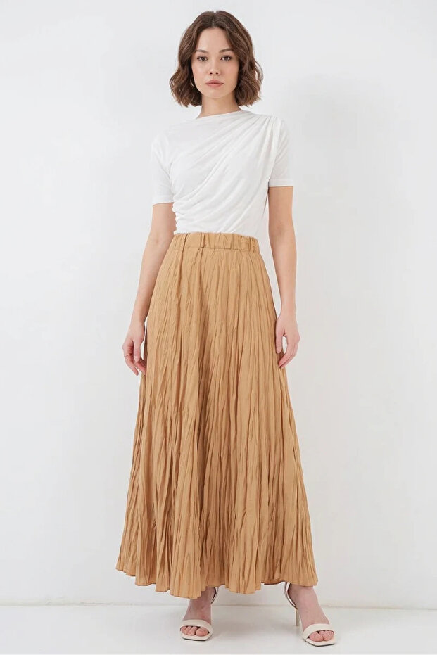 Women's Crinkled Biscuit Skirt