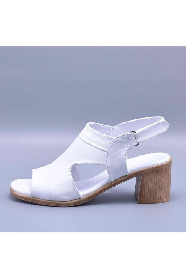 Delight Women's Genuine Leather Heeled Sandals 2211
