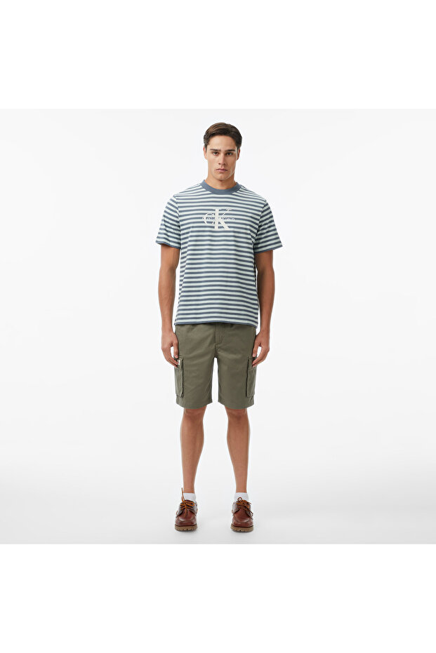 Straight Comfort Cotton Cargo Men's Khaki Shorts