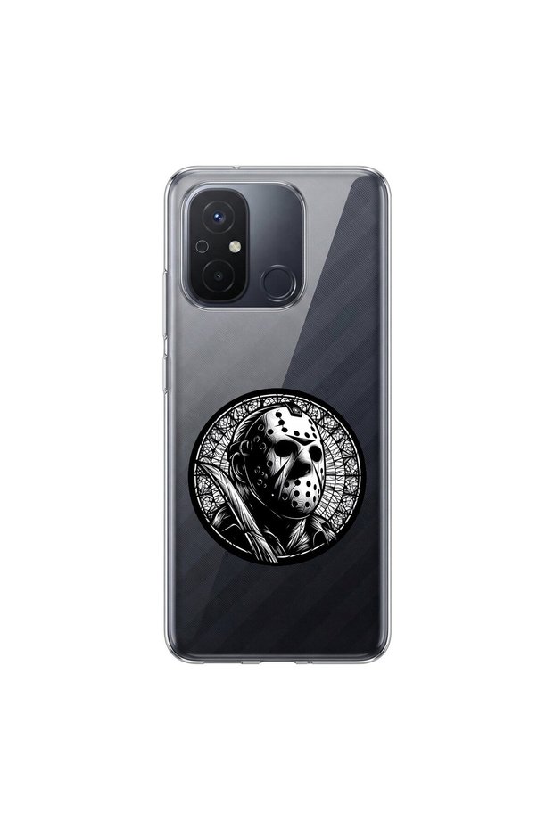 Redmi 12C Compatible Horror 5 Design Transparent Case