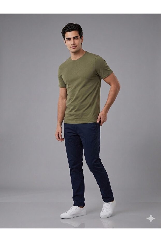 Crew Neck Short Sleeve Basic T-Shirt M2Yi72I3Z14