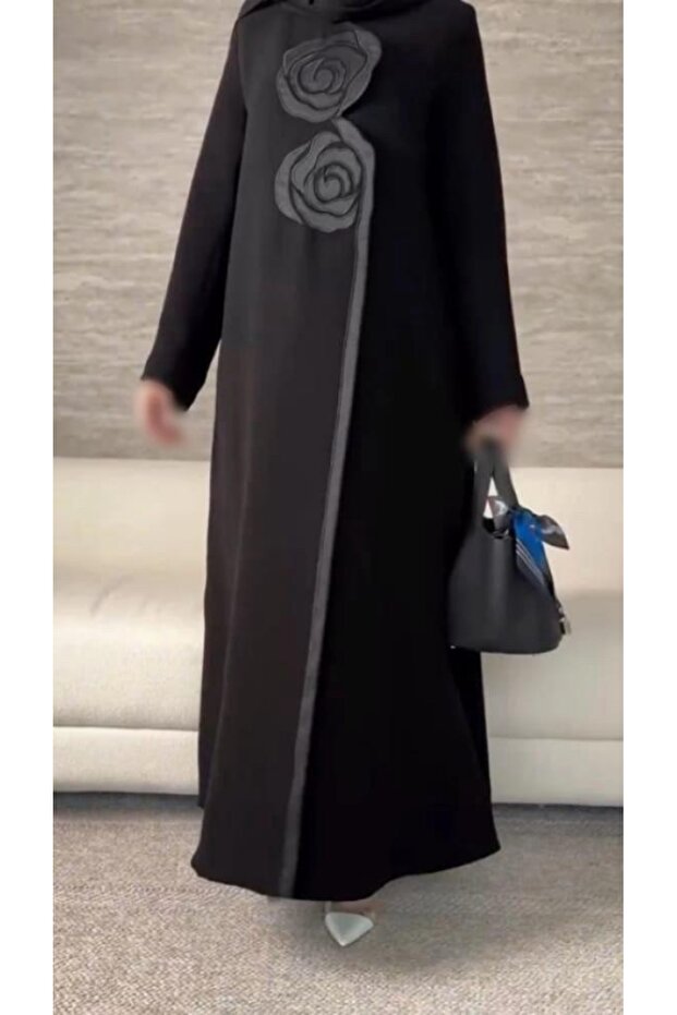 عباية مذهلة, بتصميم الوردتين الراقي