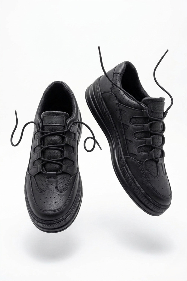 Zrc040 High Quality Comfort Men's Shoes Sneakers Black