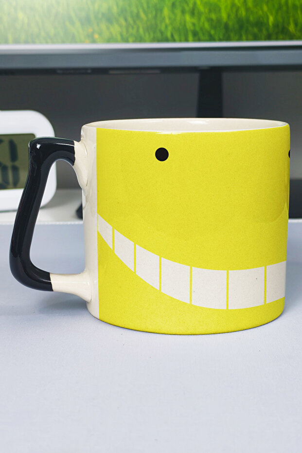 Assassination Classroom Anime Printed Ceramic Luxury Mug (1 Piece) Custom Black Handle Wave Handle V5D