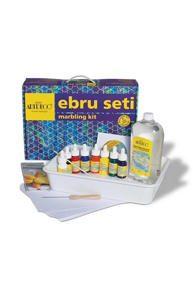 Ebru Başlangıç Seti 8 Renk Çantalı - 1