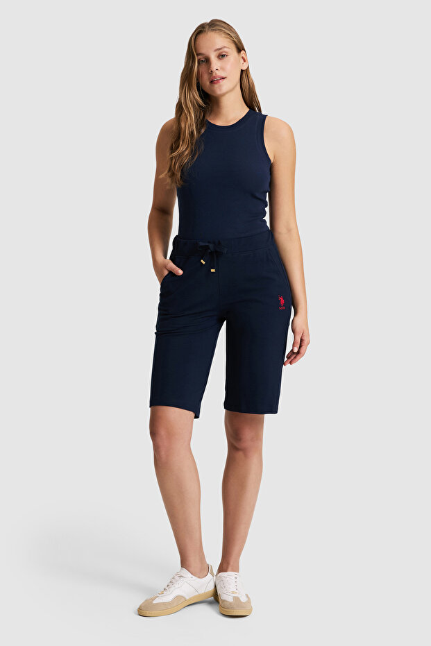 Women's Navy Blue Orme Capri Bermuda 50321634-Vr033