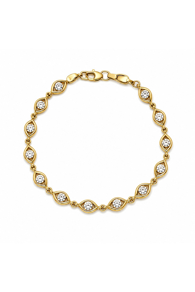 Xuping Gold Stone Eye Bracelet
