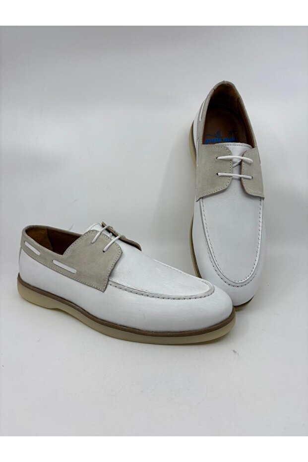 White Men's Leather Shoes