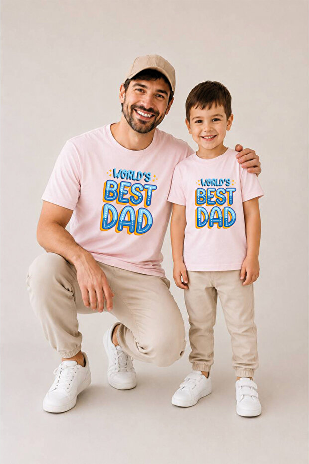 Father Son Combination Sold as a Single Item 100% Cotton Oversize T-Shirt Father's Day Gift