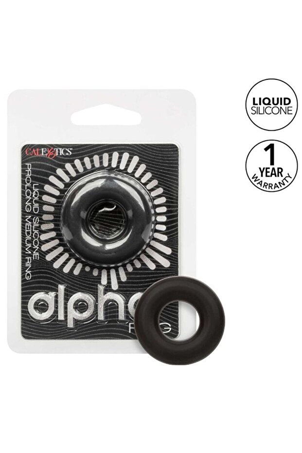 Inel Penis Alpha Prolong Medium Negru - 1