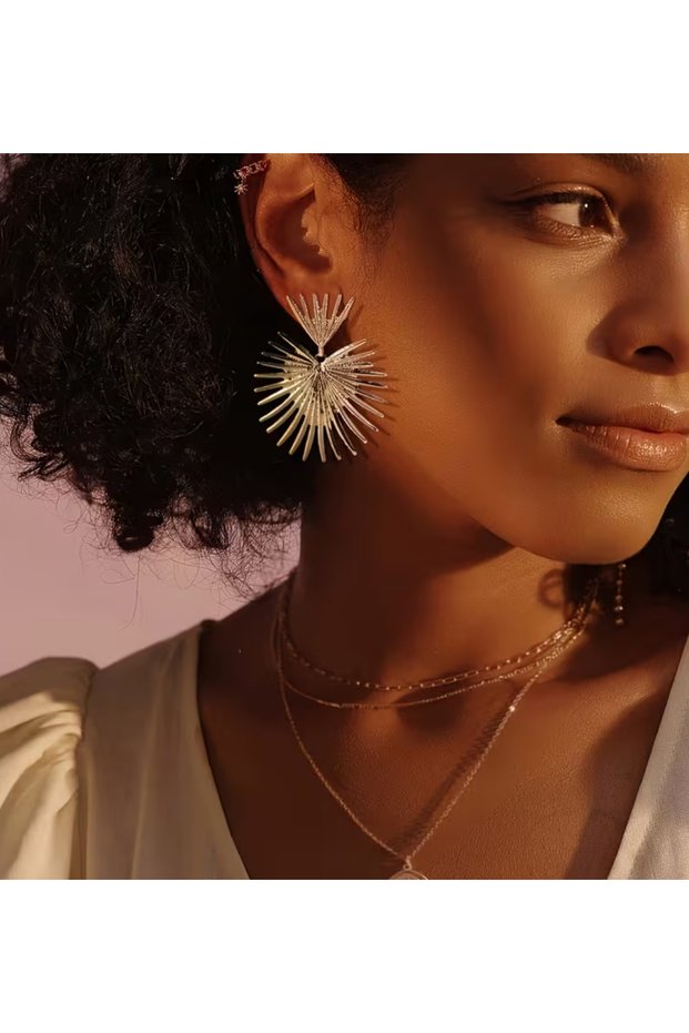 Hole-Free Pinch Clip Women's Earrings - Hedgehog Model Earrings