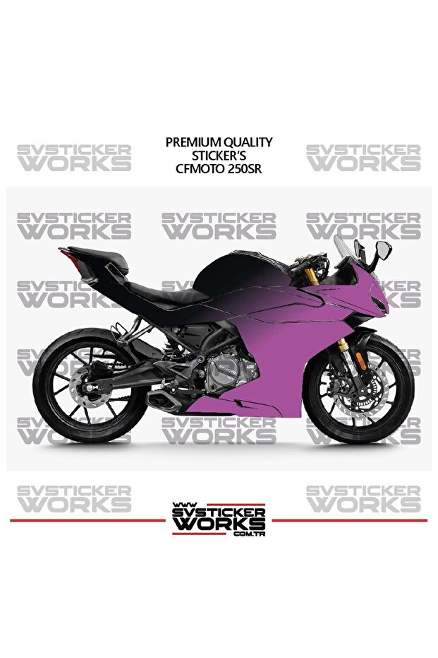 ملصق طلاء CFMOTO 250SR ثنائي اللون، طقم جاهز لطلاء المحرك، عالي الجودة