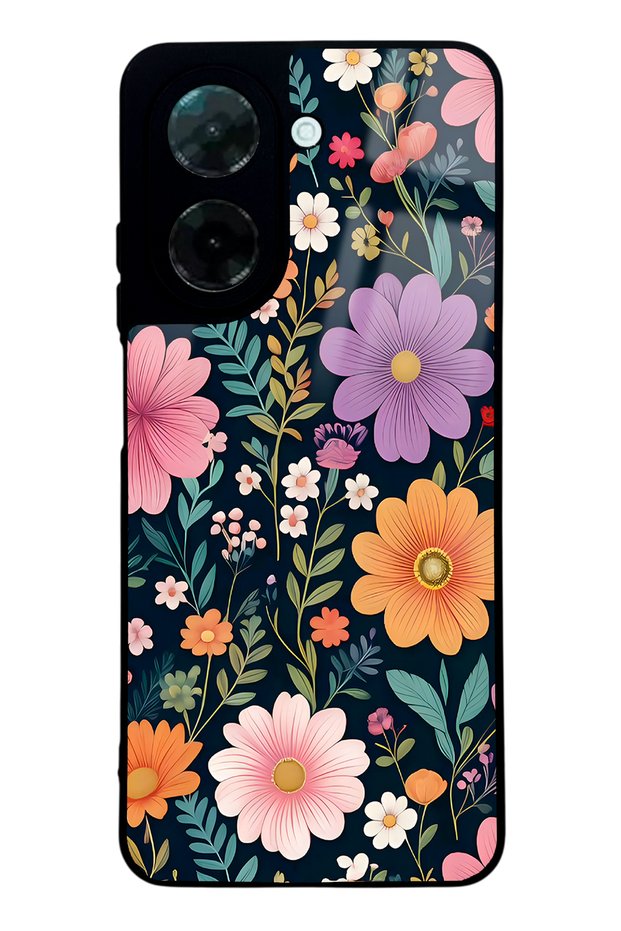 Xiaomi Redmi A5 Glossy Phone Case with Flowers Design