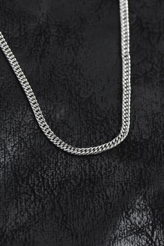 316L Steel Curb Model Chain Silver Color Men's Necklace