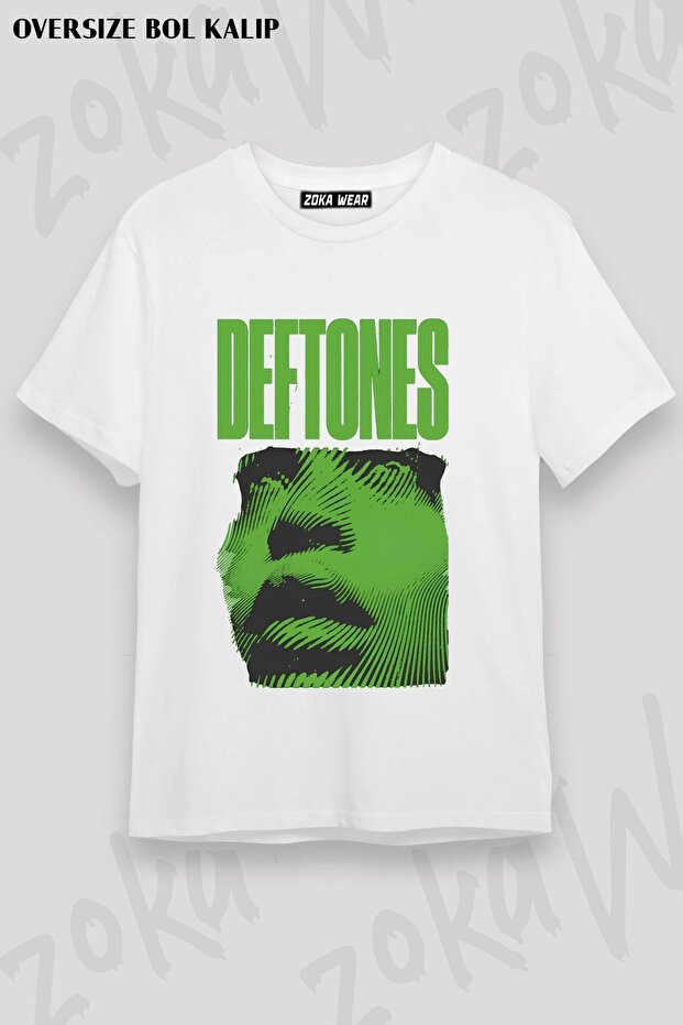 Unisex Loose Fit Deftones V23 Printed T-Shirt