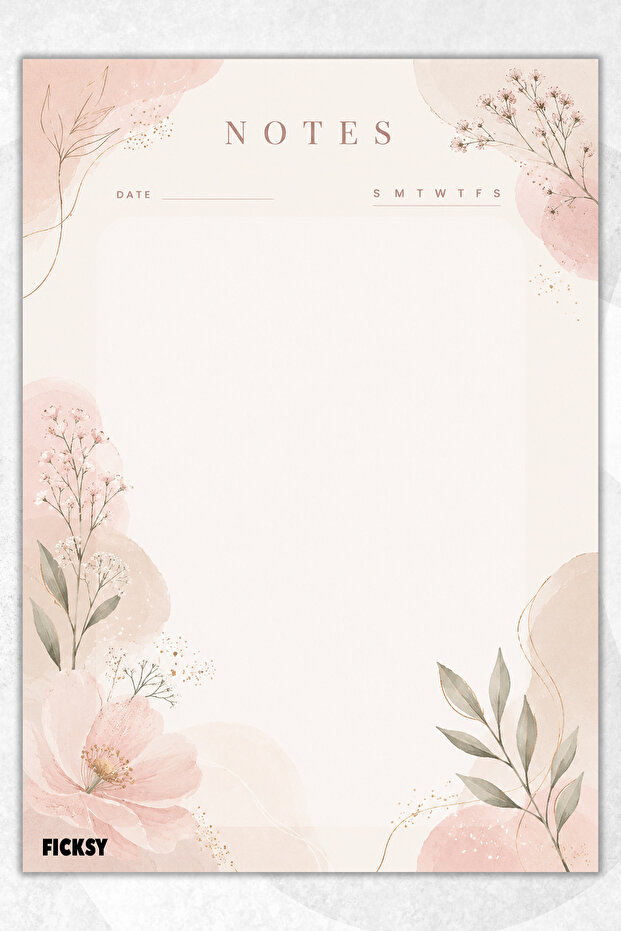 A5 Notepad Unlined Notebook - 50 Sheets - Memopad - Notepad - Notepad - Note Paper - 1