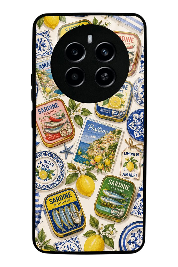 Realme 12 Amalfi Sardines Design Glossy Phone Case