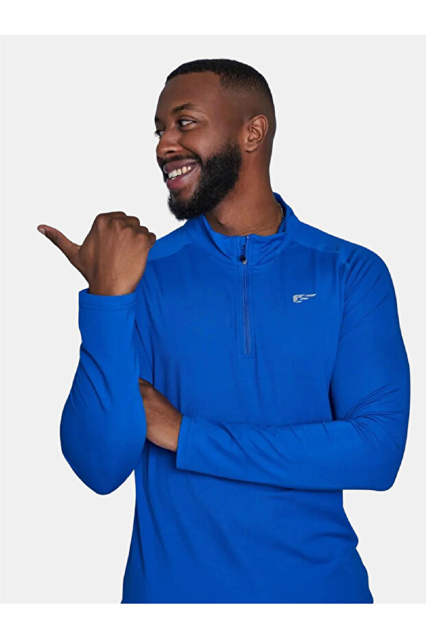 COMFORT 1/4 Zip Pullover - Blue