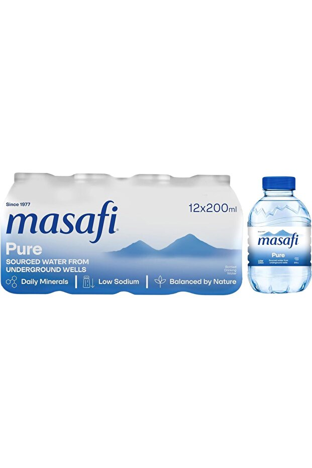 Pure Low Sodium Natural Water - 200ml (Pack Of 12)