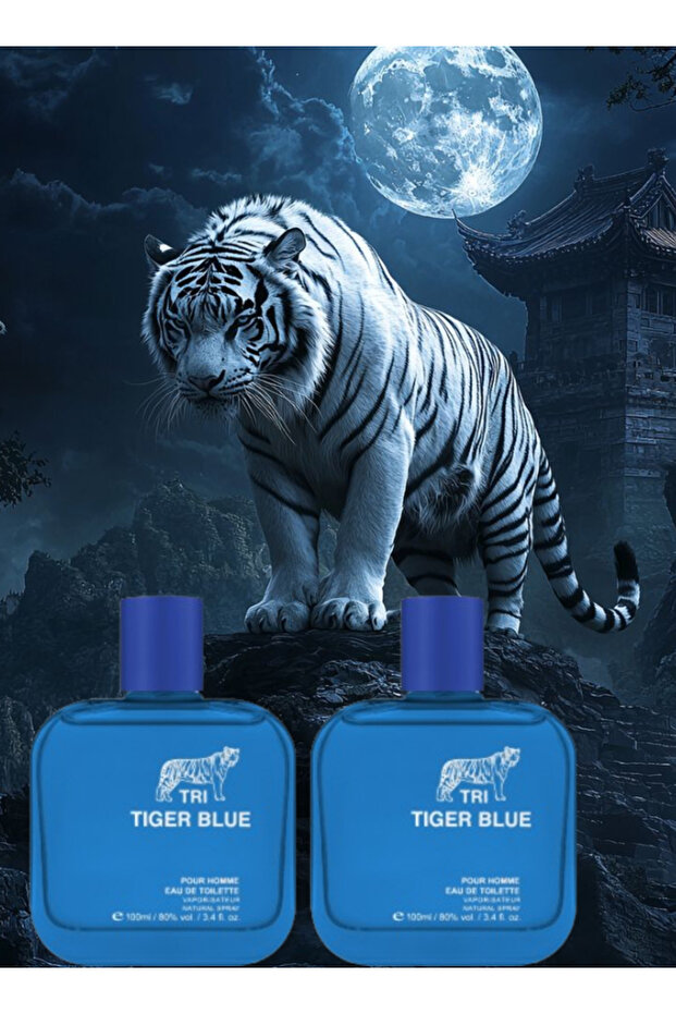 قطعتان من عطر تايجر الأزرق 100 مل