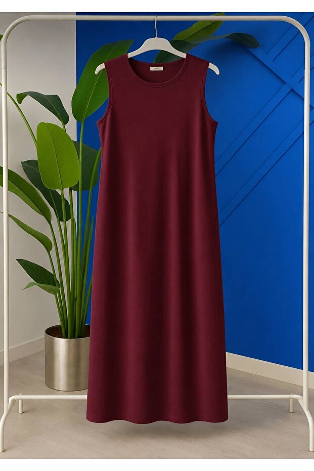SLEEVELESS JERSEY UNDERSHIRT DRESS
