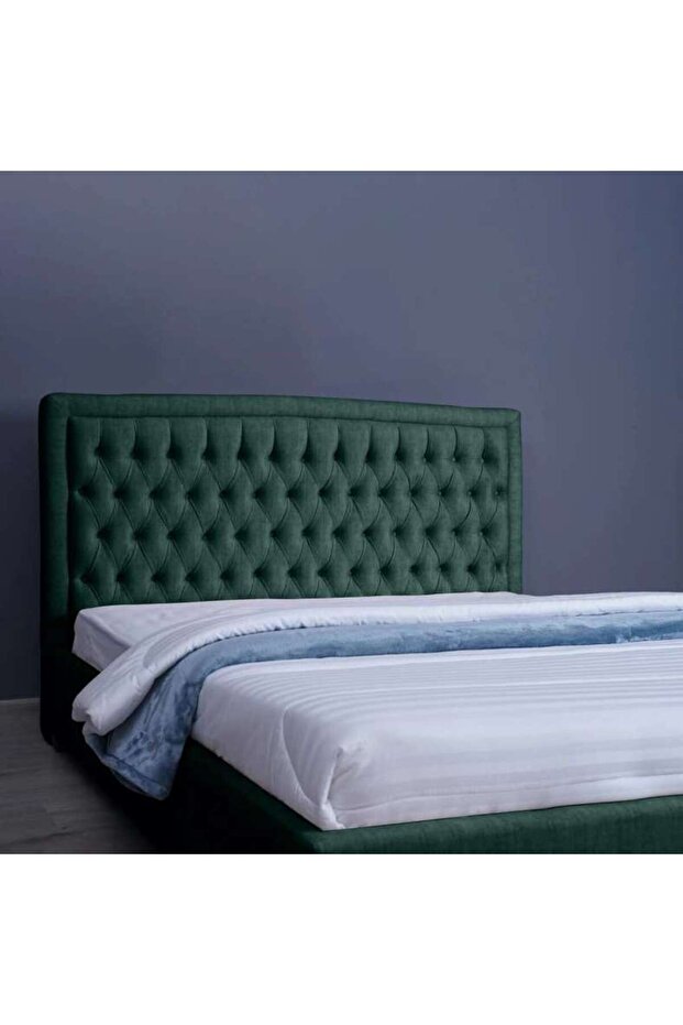 BIANCA HEADBOARD CHANEL OLIVE GREEN L-200 : H-125 CM