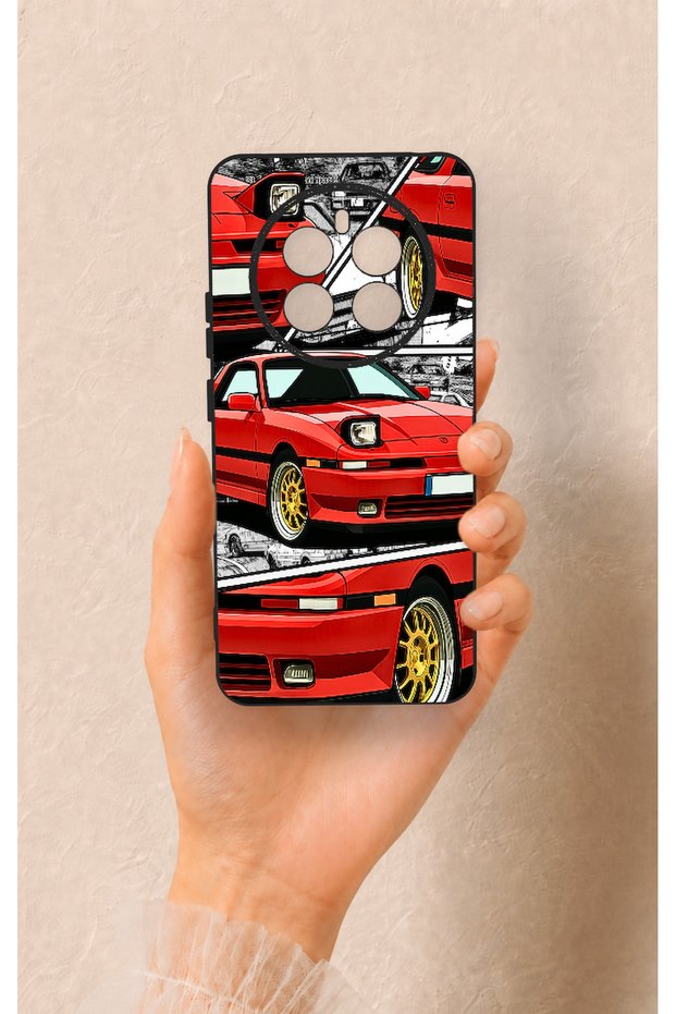 Realme 12 4g Compatible Red Supra Patterned Silicone Case