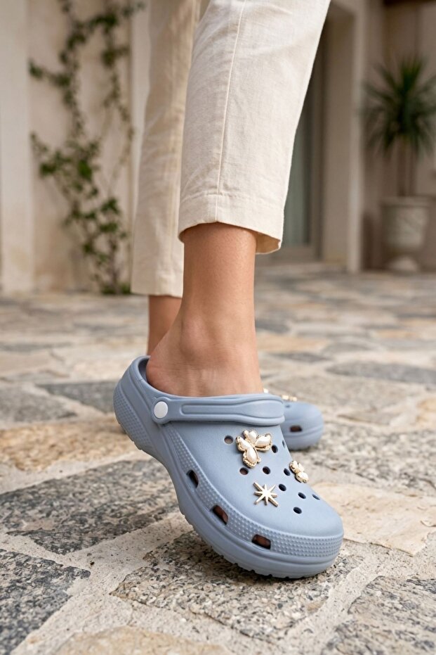 Eleta Blue Orthopedic Women's Slippers