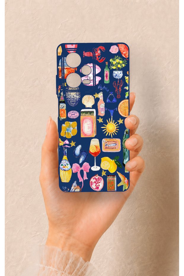 Redmi Note 12 Pro 5g Compatible Summer Patterned Silicone Case