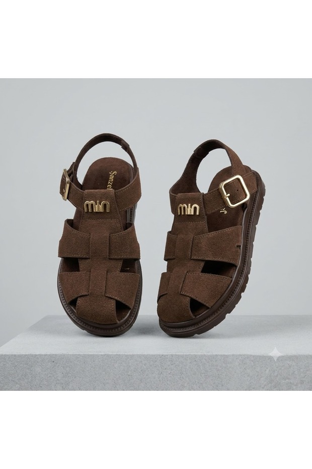 (Shanzeli) Soft Inside Closed Toe Casual Women's Slippers Brown