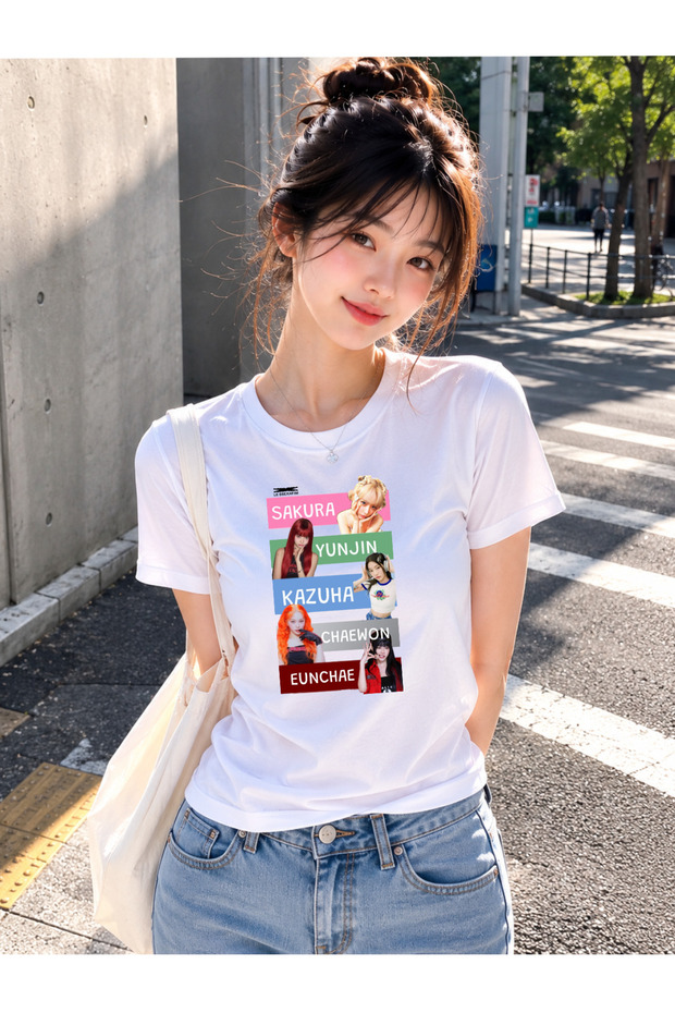 Le Sserafim Printed T-Shirt – Supriz Gift Included | Premium Quality