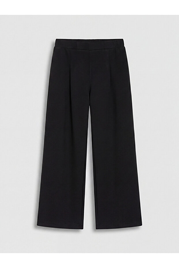Quality Pieces from Çelebi Store: Pleated Girls' Sweatpants with Drawstring Waist