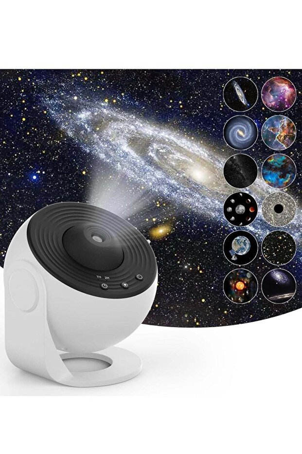 12-in-1 Star Projector Galaxy Light – Rotating Planetarium Night Light