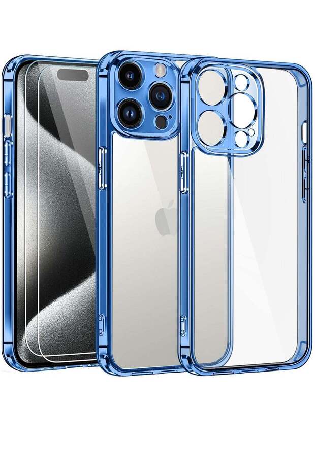 Clear Case Compatible with iPhone 15 Pro 6.1" [Long Lasting Clarity] [Military Grade Drop Protection]
