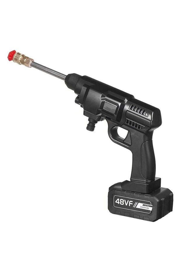 48V 25000mAh 30Bar Cordless High Pressure Car Washer with Nozzles Water Gun Set