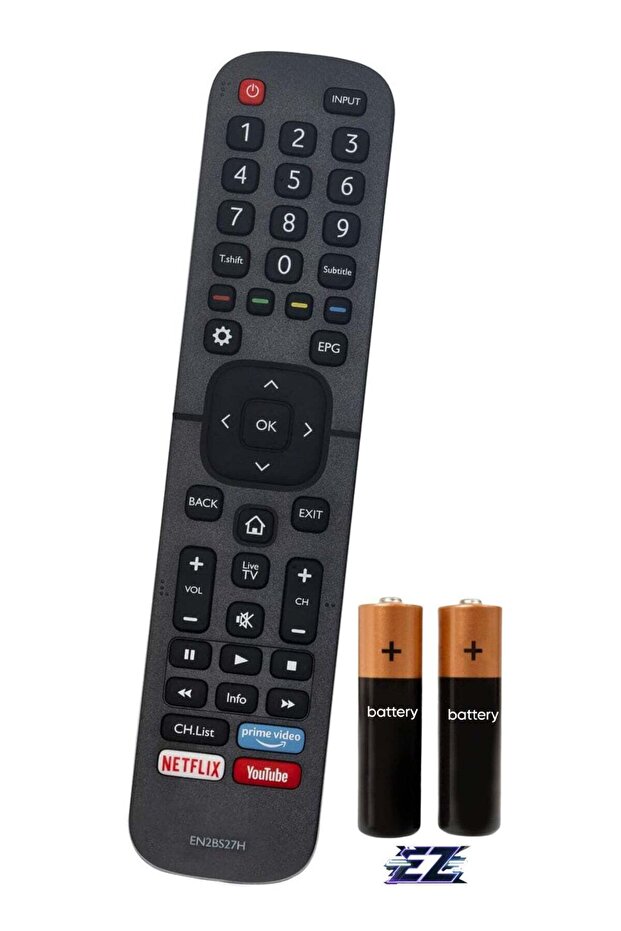 Remote Control Replacement for Hisense 4K UHD TV 58A7100F 65A7100F 43A7100F 50A7100F A7100F 55A7100F 75A7100F with battery
