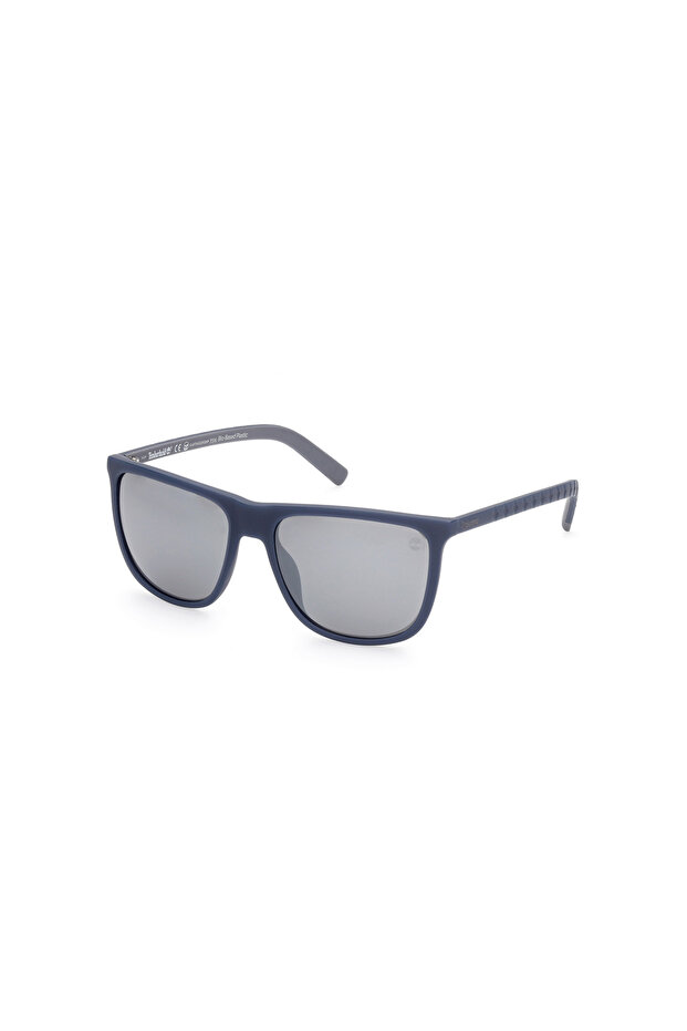 Matte Blue / Smoke Polarized Polarized Injected Male Sunglasses